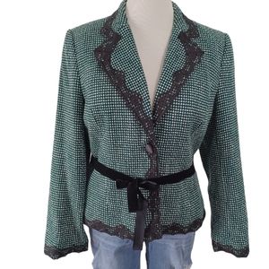 AXCESS-LIZ CLAIBORNE COMPANY TWEED BLAZER/ JACKET SIZE 16
